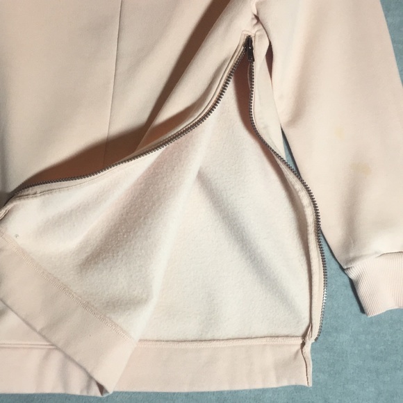 ISABEL Maternity Nursing Sweatshirt With Zipped Sides Fleece Lining and Hood - Picture 13 of 16